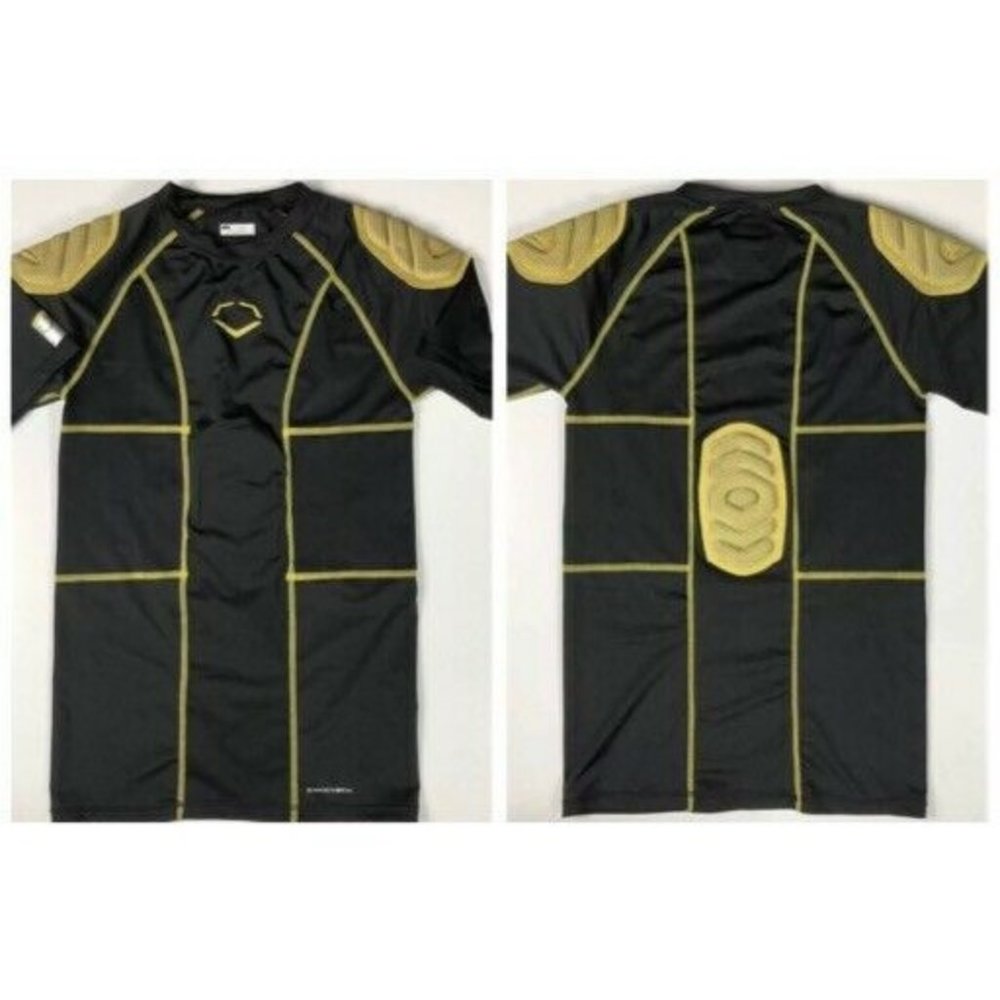 EVOSHIELD  L Black HybridPro Padded Athletic Shirt